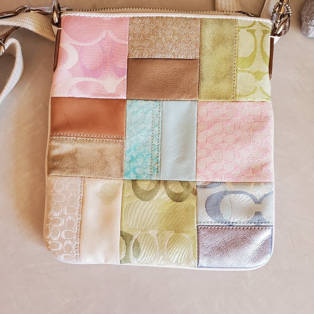 Rare Coach Patchwork Crossbody Bag Purse